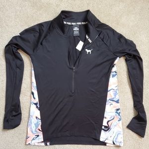 Vs pink 1/2 zip athletic pull over